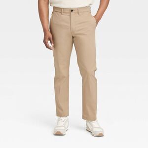 Goodfellow & Co -  Mens Slim Straight Chino Pants Qui Tan